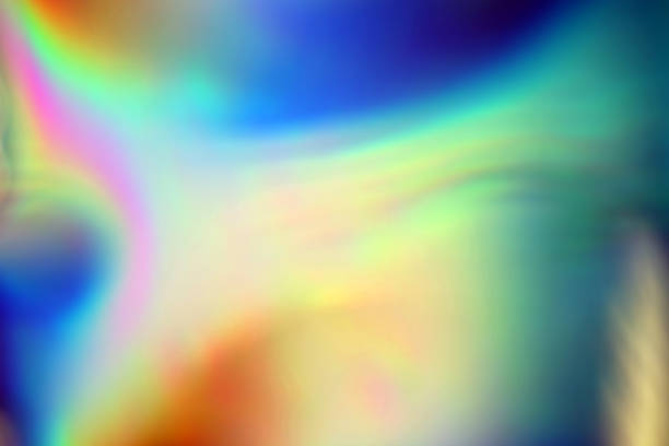 istock Blurry abstract iridescent holographic neon background 1161520389