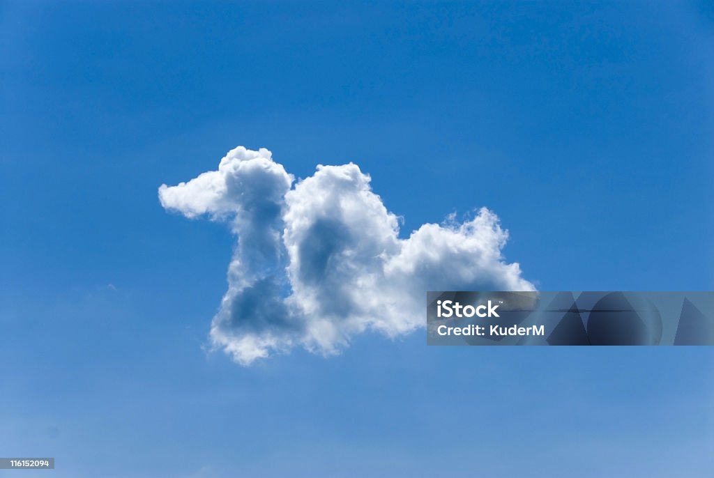 Swan geformt Wolke - Lizenzfrei Wolke Stock-Foto