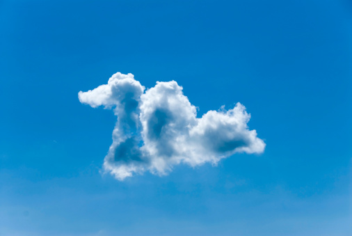 Cloud that has the shape of a swan. See my other pics.