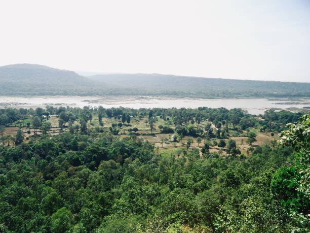 istock Landscape view point of low mountain 1161521531