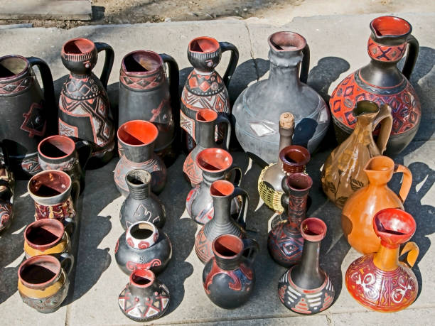 istock old clay jugs and crockery at the flea market 1161528254