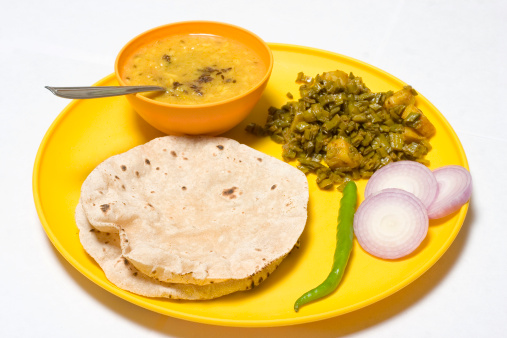 Home made regular Indian meal, commanly known as Thali