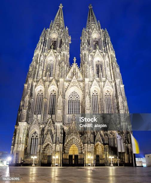 Cologne Cathedral Facade Stock Photo - Download Image Now - Cologne Cathedral, Gothic Style, Building Exterior