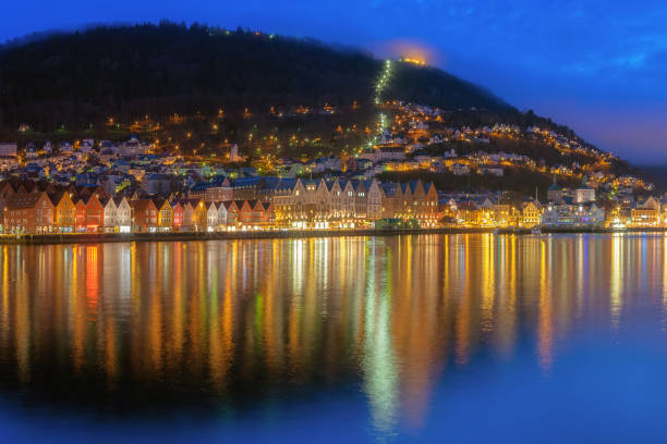 istock colored houses in Bergen 1161529073