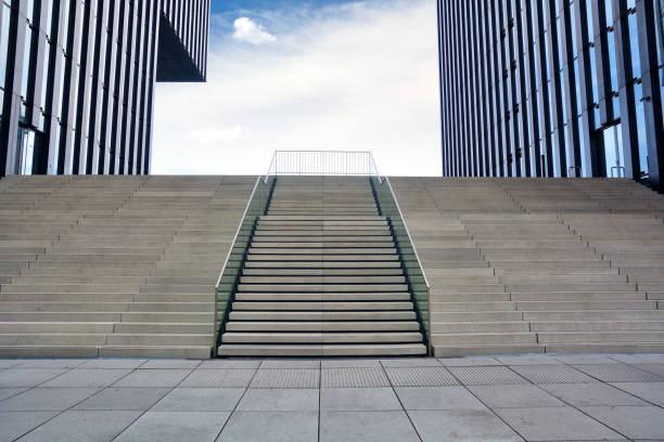 istock Stairs in Dusseldorf Media Harbor 1161531118