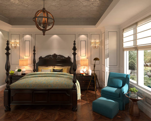 istock Hotel Room Interior 3D Illustration Photorealistic Rendering 1161539465