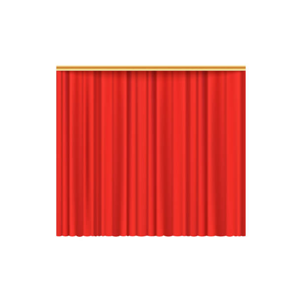 istock Red velvet curtain background for luxury theater performance 1161544444