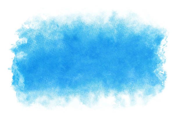 パステルカラー夏青水抽象または自然な水彩画の背景 - 青空点のイラスト素材／クリップアート素材／マンガ素材／アイコン素材