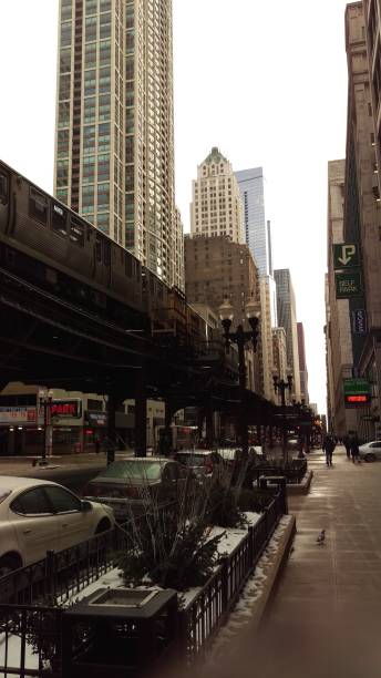 istock Street level in Chicago 1161556780