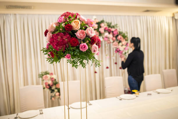 istock Floral designer preparing wedding decoration 1161558313