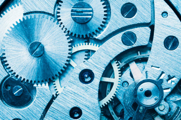 clock mechanism made in the technique of toning clock mechanism made in the technique of toning. Very shallow depth of field swiss watches stock pictures, royalty-free photos & images