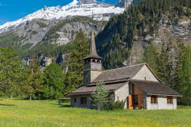 istock St. Marys Church in Kandersteg 1161567004