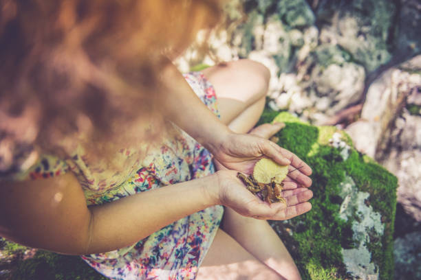Young woman portrait in nature.