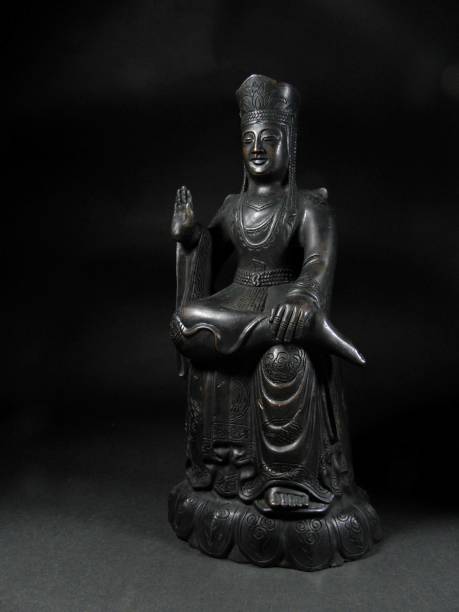 istock Beautiful bronze ware in ancient China, Guanyin statue 1161570900