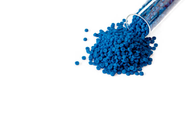 istock Close-up of plastic polymer granules, polymer plastic, polymer pallet, Plastic ball. 1161572070