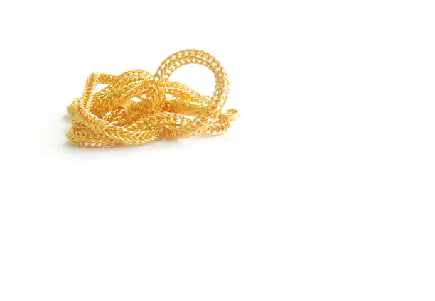 istock Gold neck weighs about 0.5 grams. 1161575916