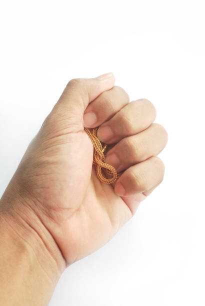 istock Gold neck weighs about 0.5 grams. 1161576011