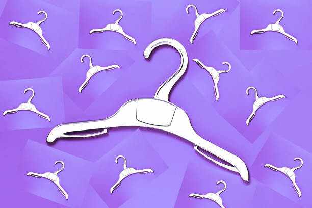 istock hook for hanging clothes, close-up hanger, clothes storage, illustration 1161580188