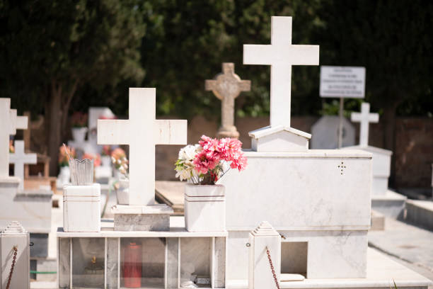 istock Greek Orthodox cemetery on Chios Island 1161580365