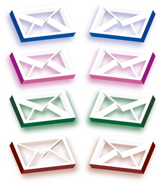 Mail icons, part 3 vector art illustration