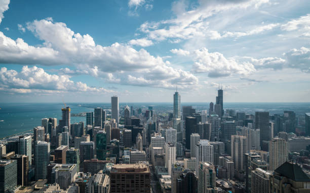 istock Aerial View of Chicago Skyline 1161586451