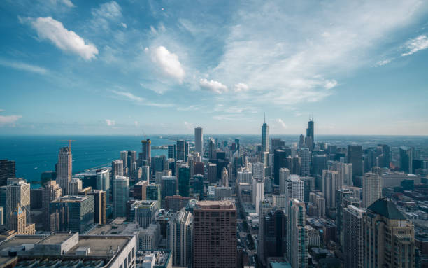 istock Aerial View of Chicago Skyline 1161586484