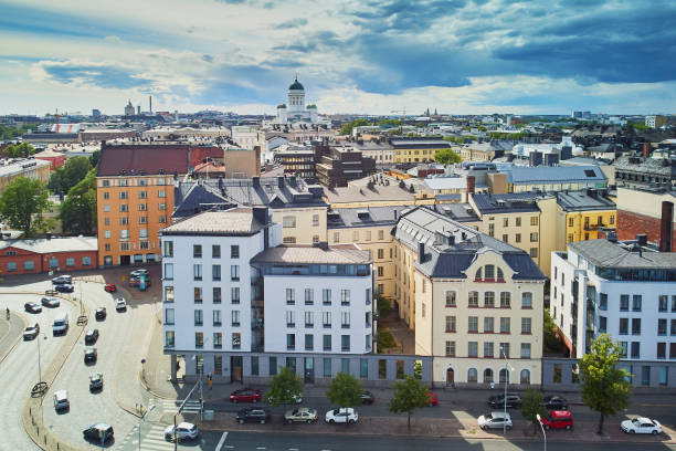 istock Scenic aerial view of Helsinki Cathedral 1161592065