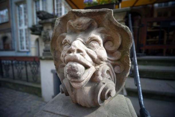 Gdansk is an old Polish and German cultural center with incredibly beautiful architecture. Ancient stone carvings of bas-relief on balconies and walls with scenes from life