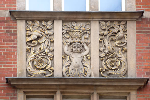 Gdansk is an old Polish and German cultural center with incredibly beautiful architecture. Ancient stone carvings of bas-relief on balconies and walls with scenes from life