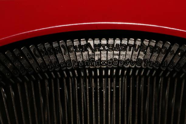 stamps of an old typewriter
