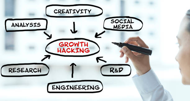 성장 해킹 - flowchart marketing diagram women 뉴스 사진 이미지