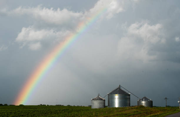 istock A Rainbow over a Grain Bin in Wisconsin 1161603042