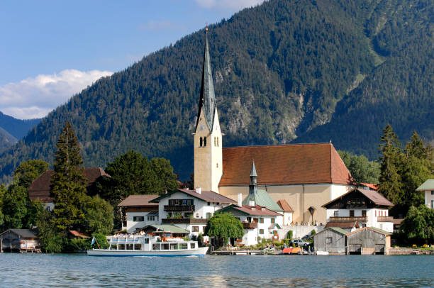 istock motor ship on lake Tegernsee in Bavaria, Germany 1161607786