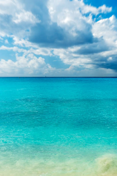 Caribbean Sea and Cloudscape at Philipsburg, Sint Maarten.