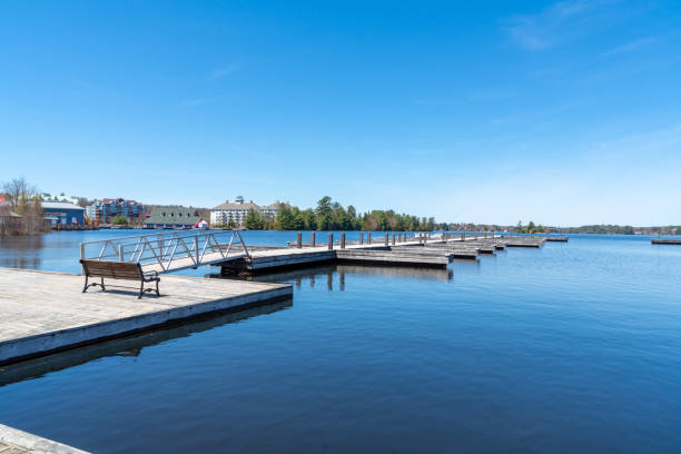 istock Wooden dock at Lake Muskoka, Gravenhurst,Canada 1161612111
