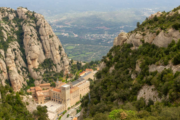istock Monastry from Montserrat from above 1161618799