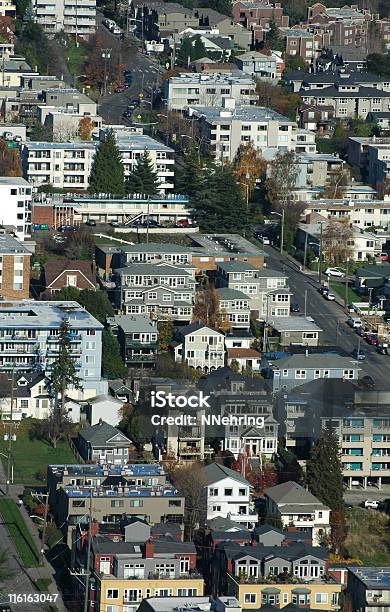 Queen Anne Hill Seattle Washington Foto de stock y más banco de imágenes de Aire libre - Aire libre, Arquitectura exterior, Casa