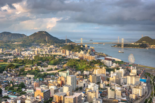 istock Shimonoseki, Japan Skyline 1161636405