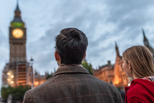 istock Young tourist standing in front of Big Ben 1161641196