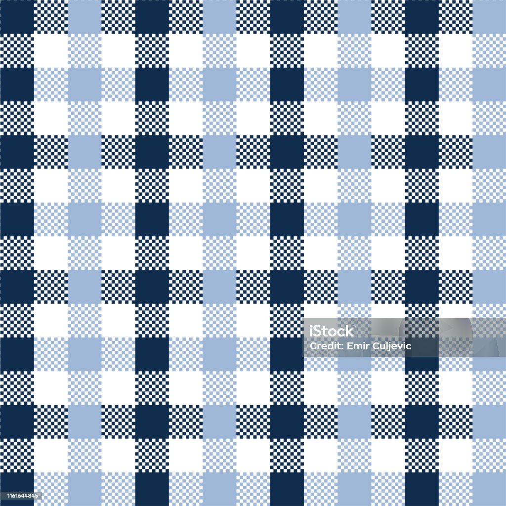 Gitenge Patterns Blue Blue Gingham Pattern Stock Illustration - Download Image Now - Abstract ...