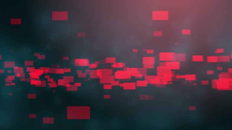 4k Blue Red Abstract tech background