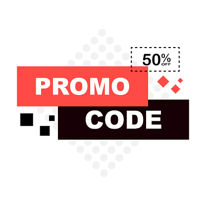 Promo Code Coupon Code Flat Vector Set Design Illustration On White ...