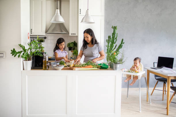 istock Making healthy vegetables meal for my kids 1161655553