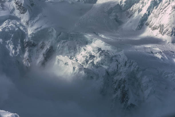 istock Brilliant morning light on the Mont Blanc Glacier (France) 1161655879