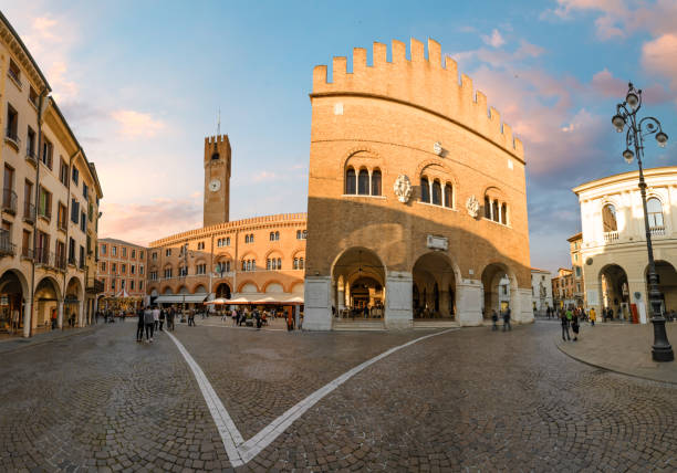 istock Panorama of Treviso prefecture in the evening 1161657481