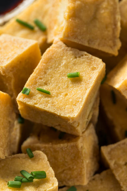 istock Homemade Asian Fried Tofu Cubes 1161661677