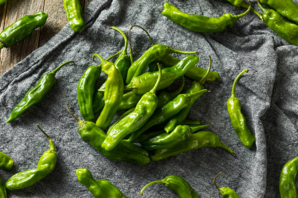 istock Raw Green Organic Shishito Peppers 1161662241