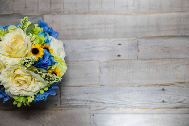 istock Flowers on White Distressed Wood Macro 1161666396