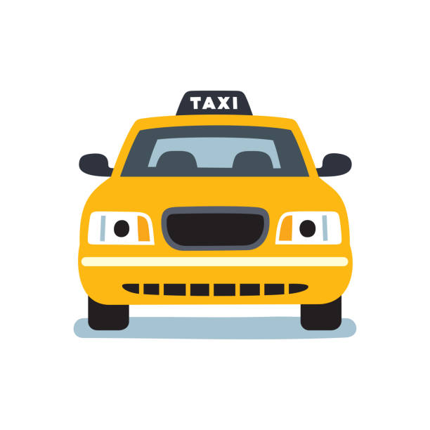 ilustraciones, imágenes clip art, dibujos animados e iconos de stock de coche de taxi - taxi