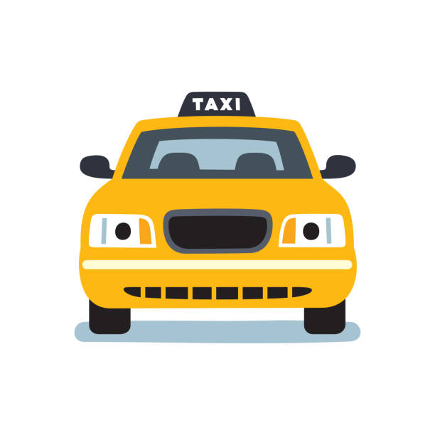 タクシー車 - タクシー点のイラスト素材／クリップアート素材／マンガ素材／アイコン素材